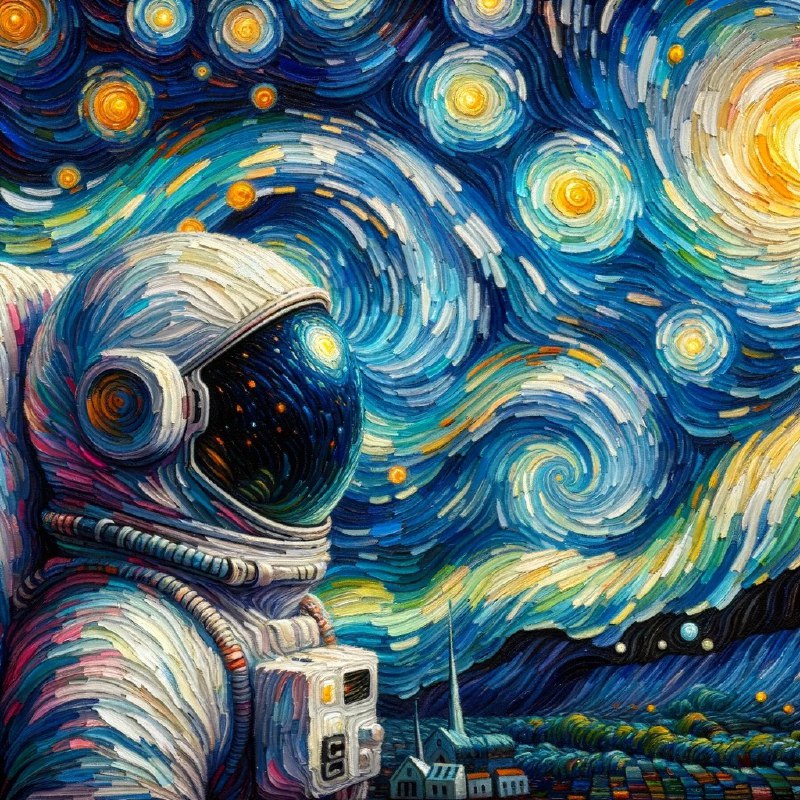 #图片 星空风格的宇航员#图片 星空风格的宇航员